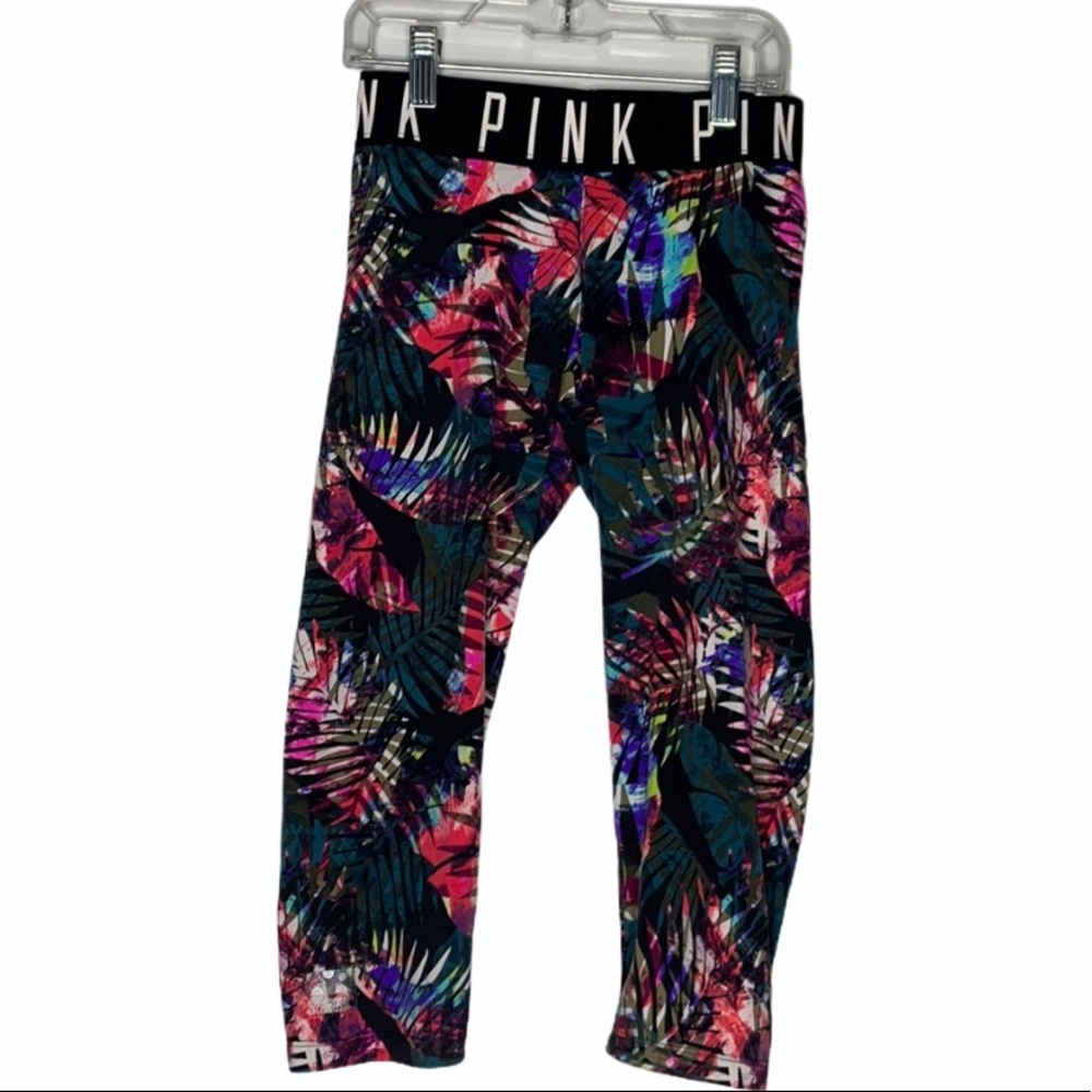 PINK by VS Ultimate‎ Floral Print multicolor leggings